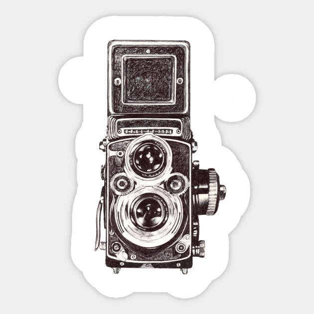 Classic Camera Sticker by Brayanamis